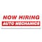 Signmission Now Hiring Auto Mechanics Banner Apply Inside Accepting Application Single Sided B-120-30196 - alternate 1